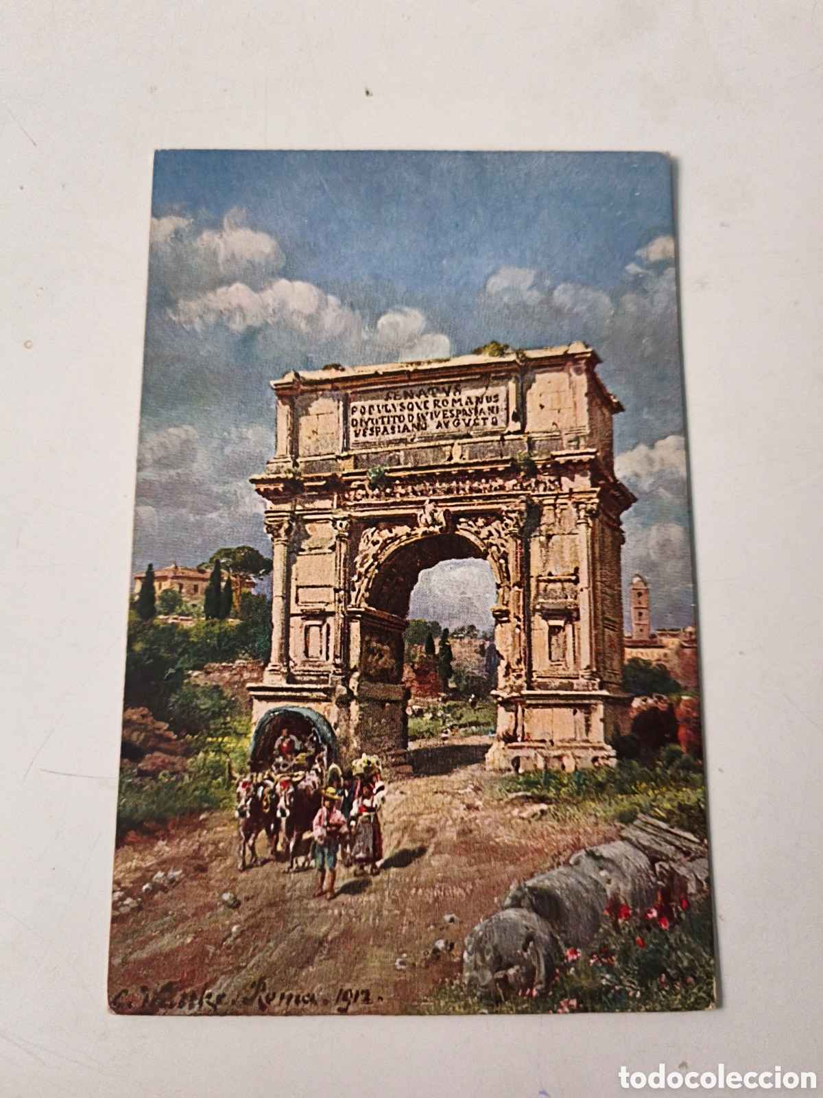 Cartoline: Postal Roma. Titus Borgen Capitolio.