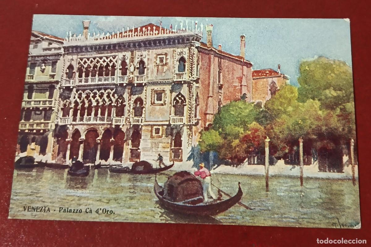 Postales: POSTAL COLOREADA DEL PALACIO CA' D'ORO EN EL GRAN CANAL DE VENECIA - ITALIA