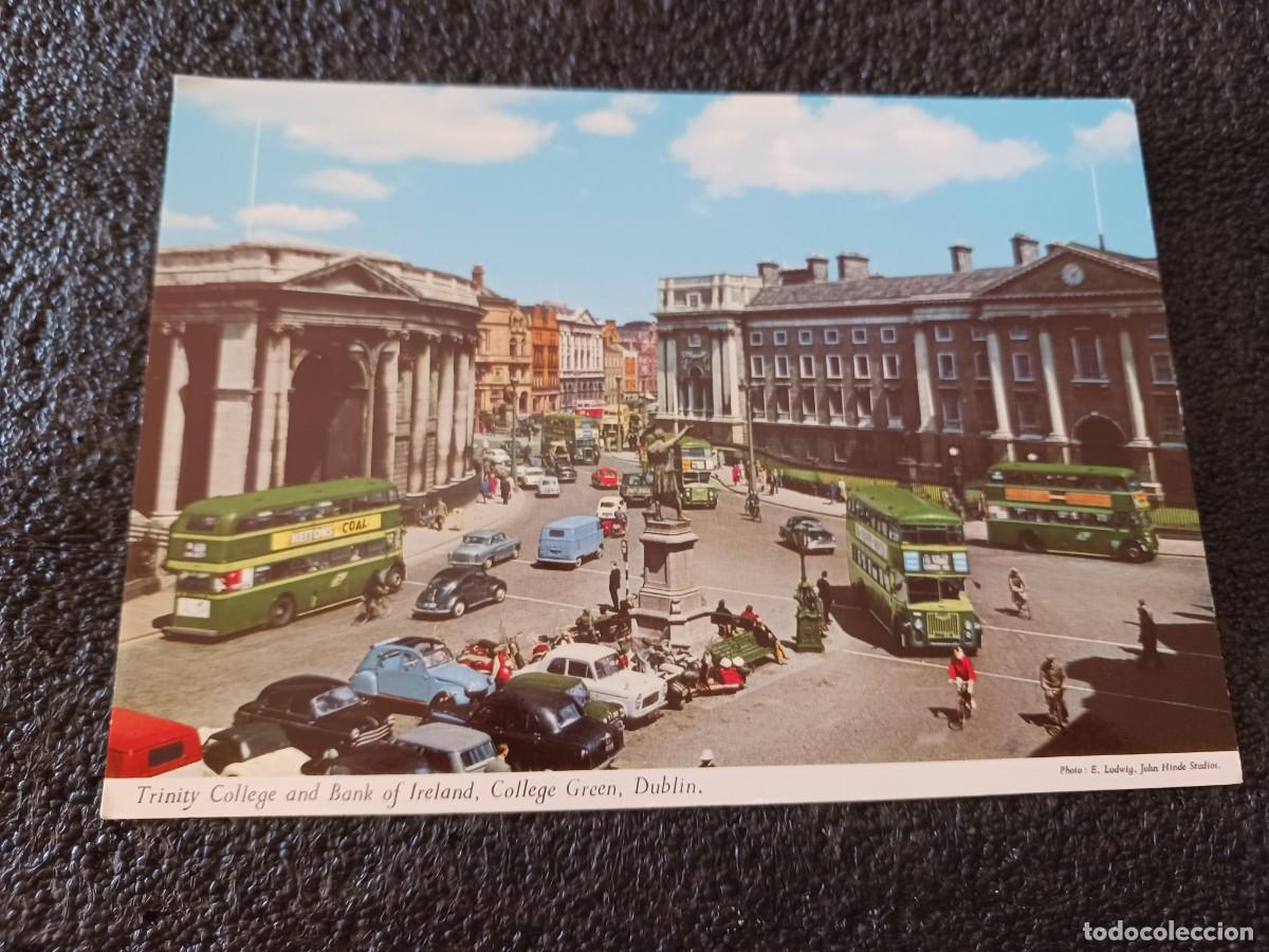 Postales: TRINITY COLLEGE AND BANK OF IRELAND, GOLLEGE GREEN DUBLIN