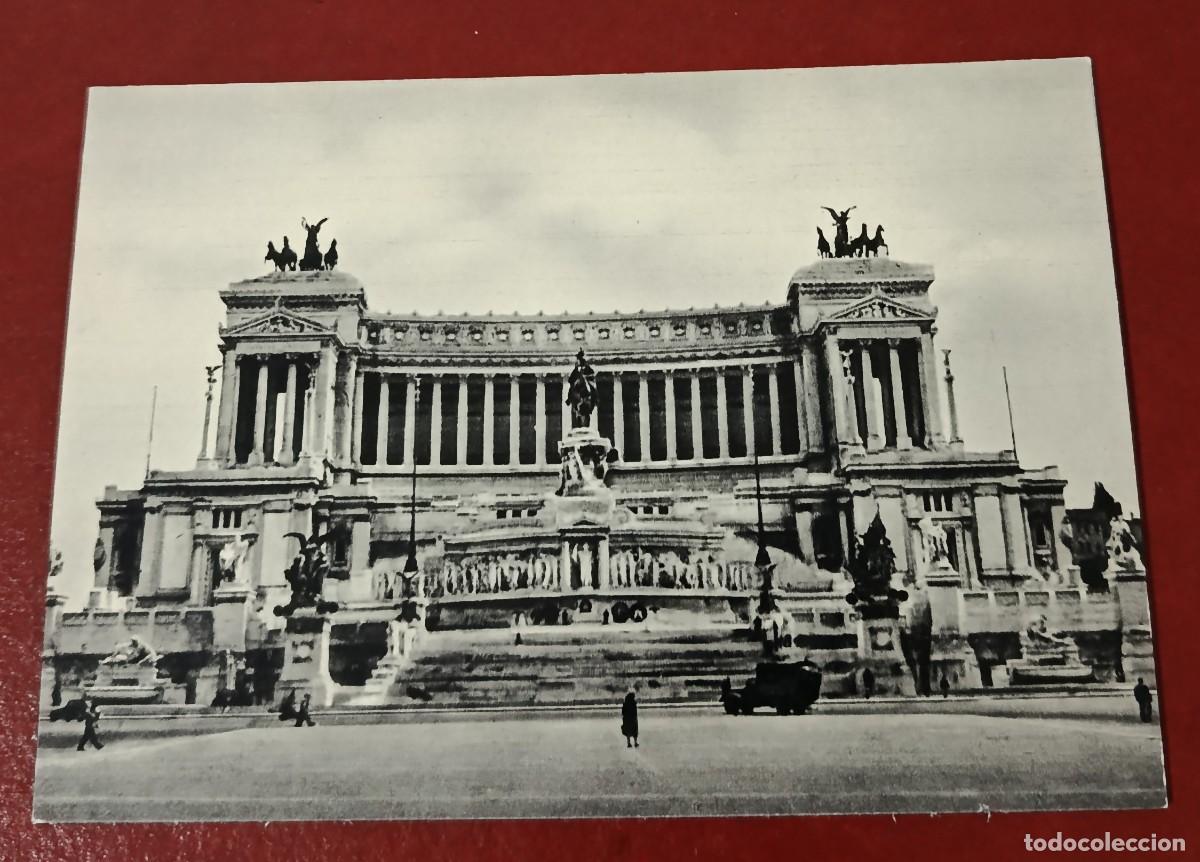 Postales: POSTAL BLANCO Y NEGRO MONUMENTO A V&Iacute;CTOR MANUEL II - PLAZA VENECIA EN ROMA - ITALIA