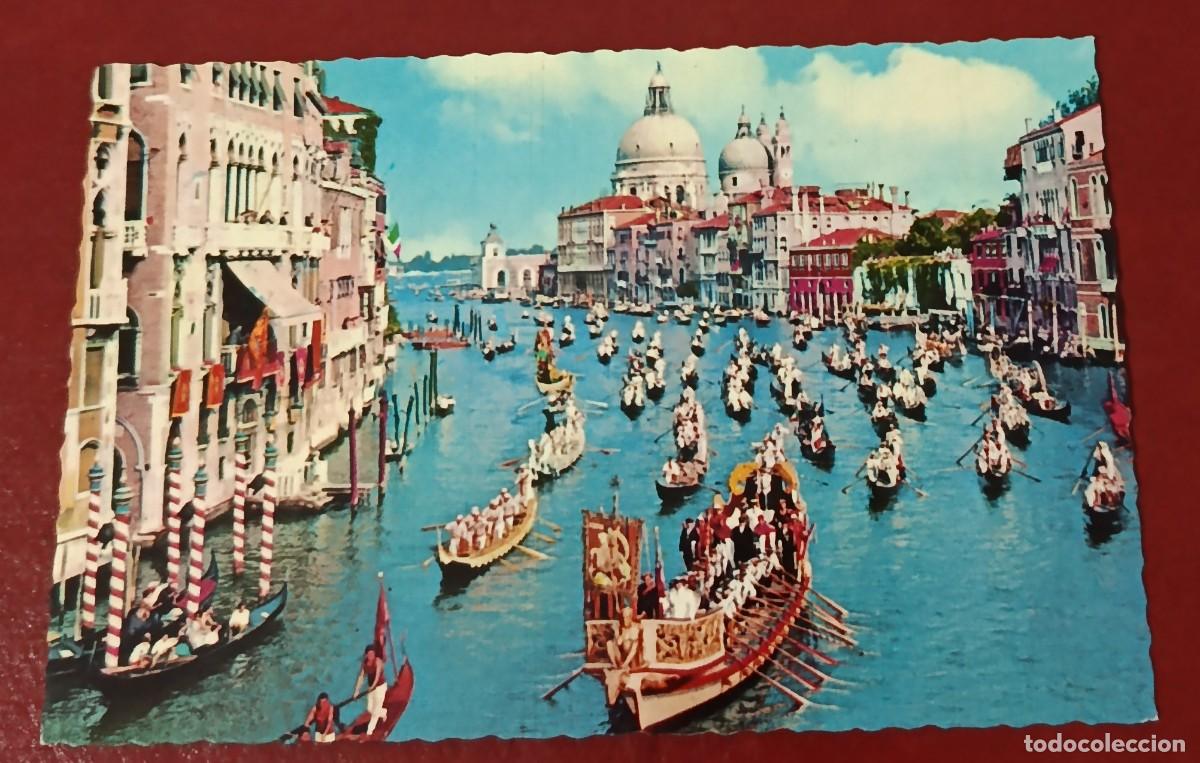 Postales: TARJETA POSTAL TRADICIONAL REGATA HIST&Oacute;RICA EN EL GRAN CANAL DE VENECIA - ITALIA