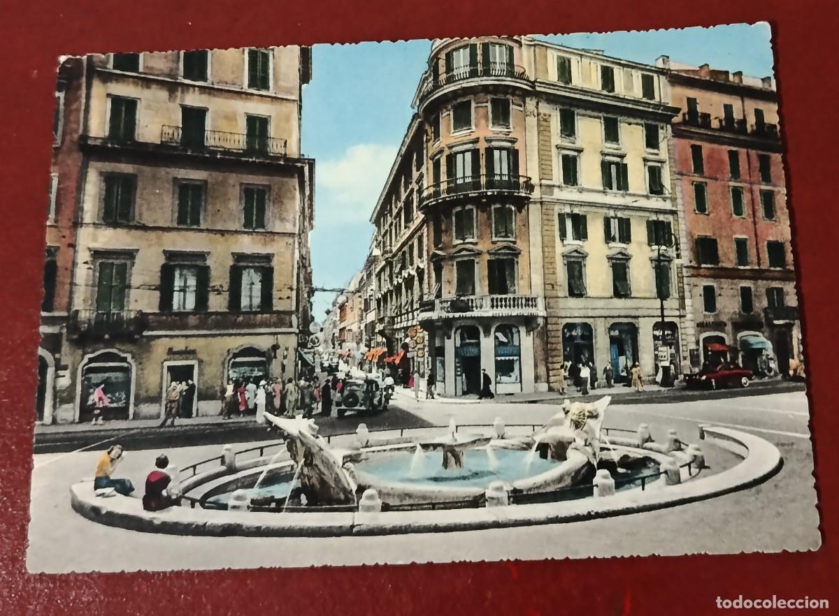 Postkarten: TARJETA POSTAL FONTANA DELLA BARCACCIA - PLAZA DE ESPA&Ntilde;A - ROMA - ITALIA
