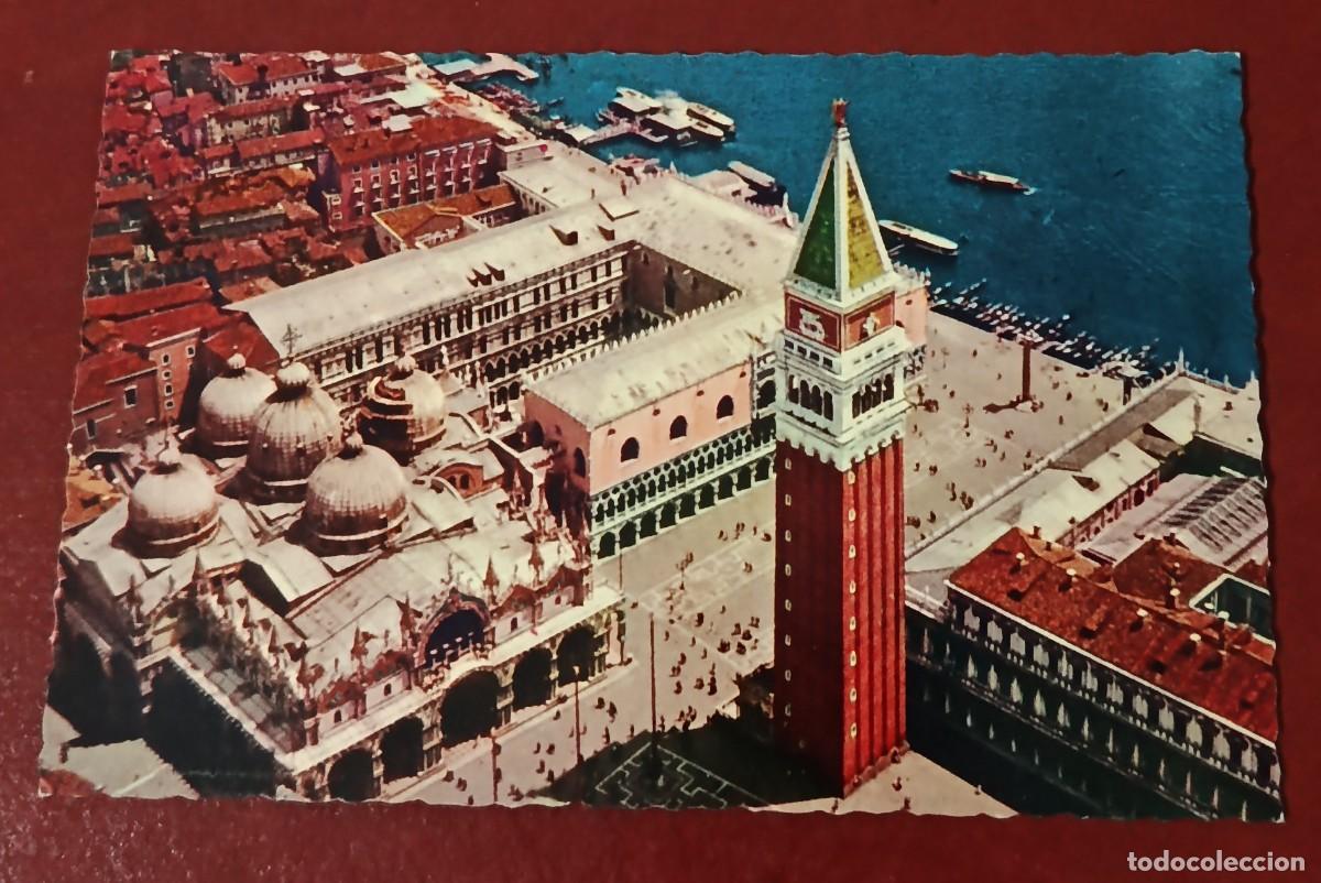 Postais: TARJETA POSTAL PLAZA SAN MARCOS CON CAMPANILLE Y BAS&Iacute;LICA - VENECIA - ITALIA
