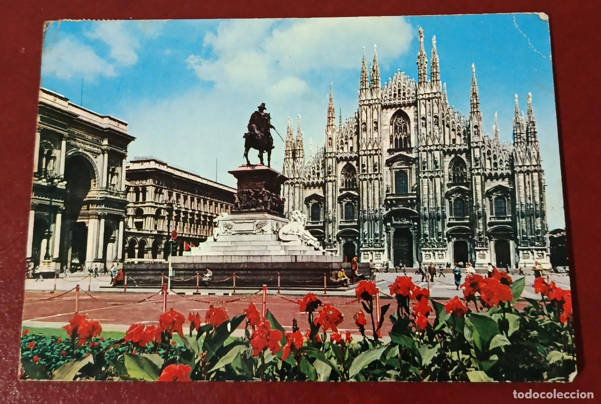 Cartoline: TARJETA POSTAL PIAZZA DEL DUOMO - MIL&Aacute;N - ITALIA 1974
