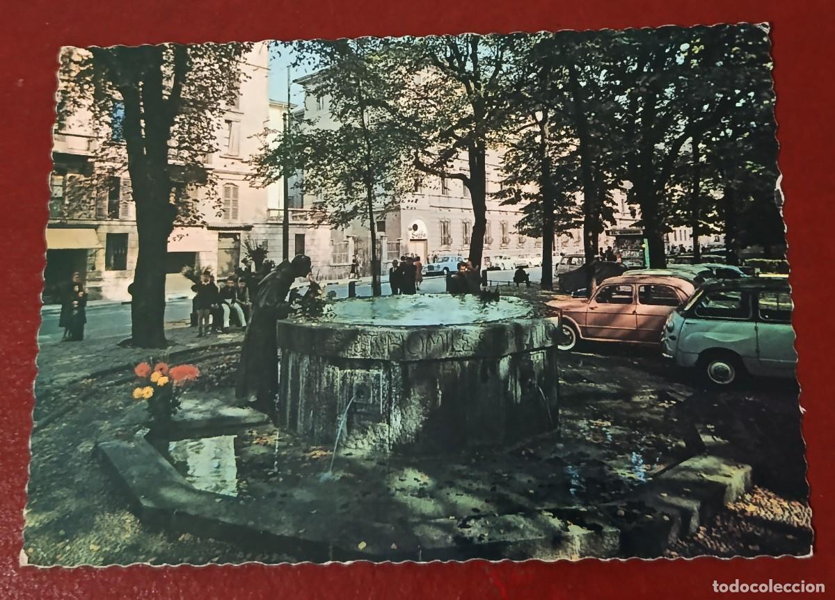 Postkarten: TARJETA POSTAL FONTANA DI SAN FRANCESCO - PIAZZA SANT'ANGELO - MILAN - ITALIA
