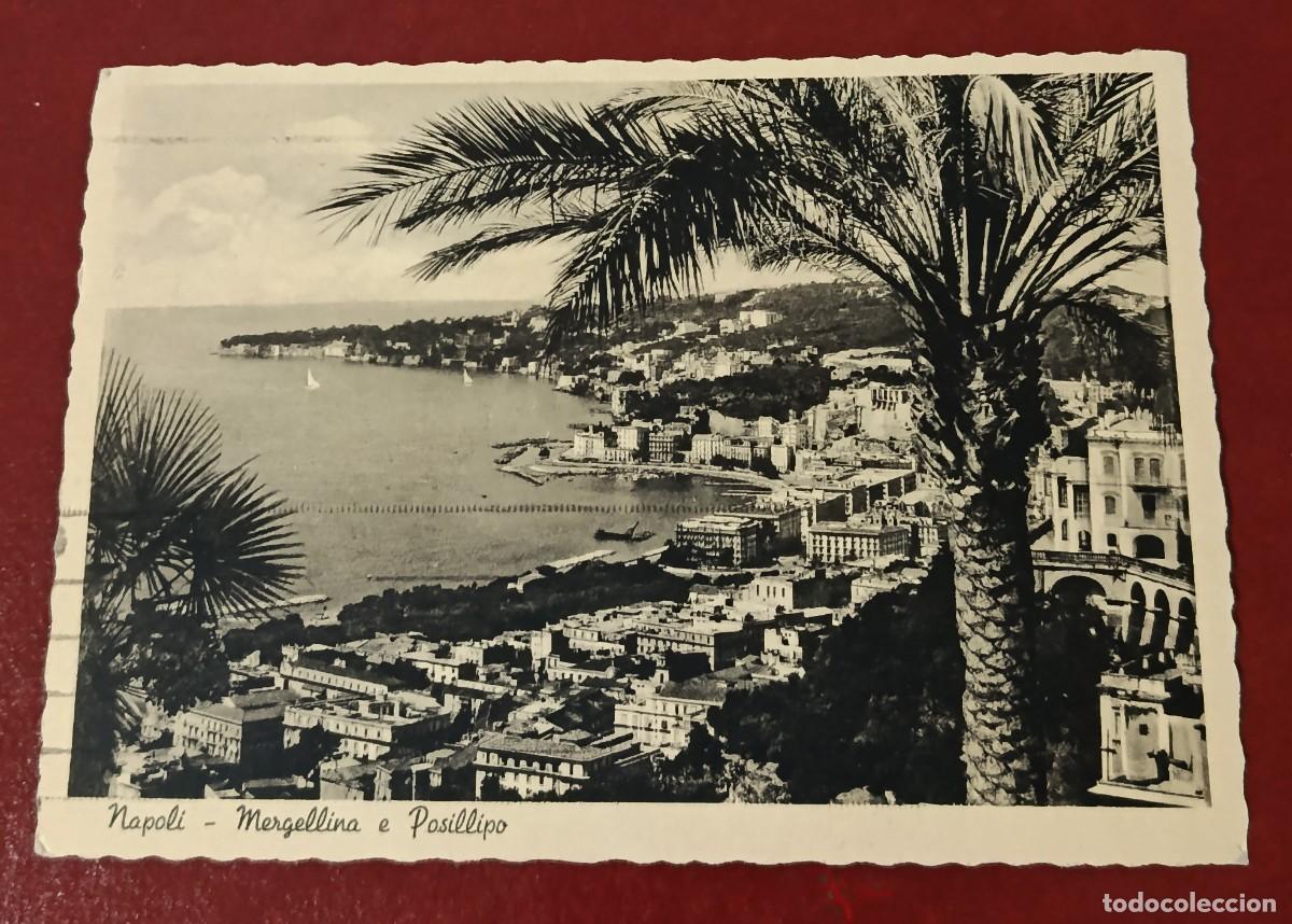Postkarten: POSTAL BLANCO Y NEGRO VISTA PANOR&Aacute;MICA COSTA N&Aacute;POLES ENTRE MERGELLINA Y POSILLIPO - ITALIA 1950
