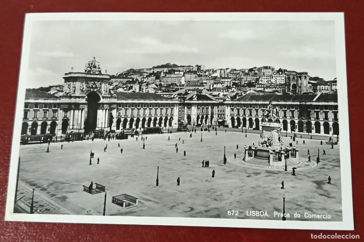 Postkarten: POSTAL BLANCO Y NEGRO PRACA DO COM&Eacute;RCIO - TERREIRO DO PACO - LISBOA - PORTUGAL