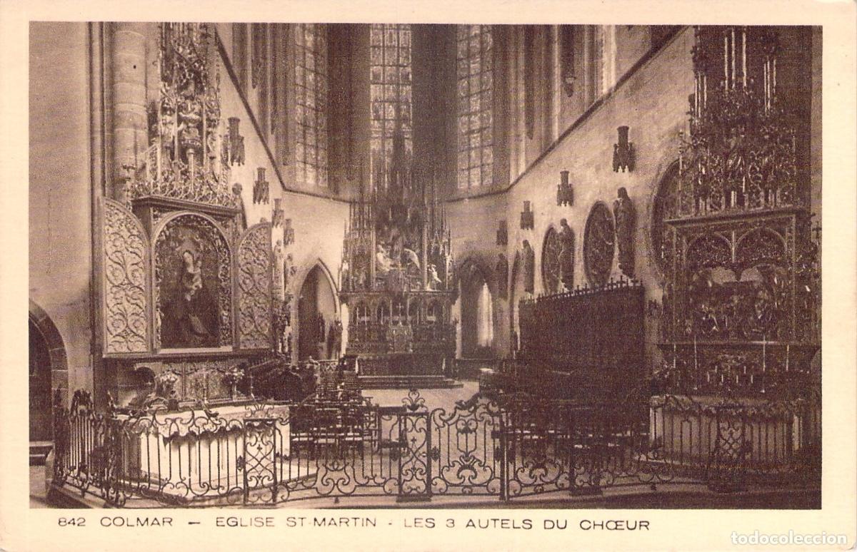 Postales: Postal de la Iglesia de San Mart&iacute;n en Colmar