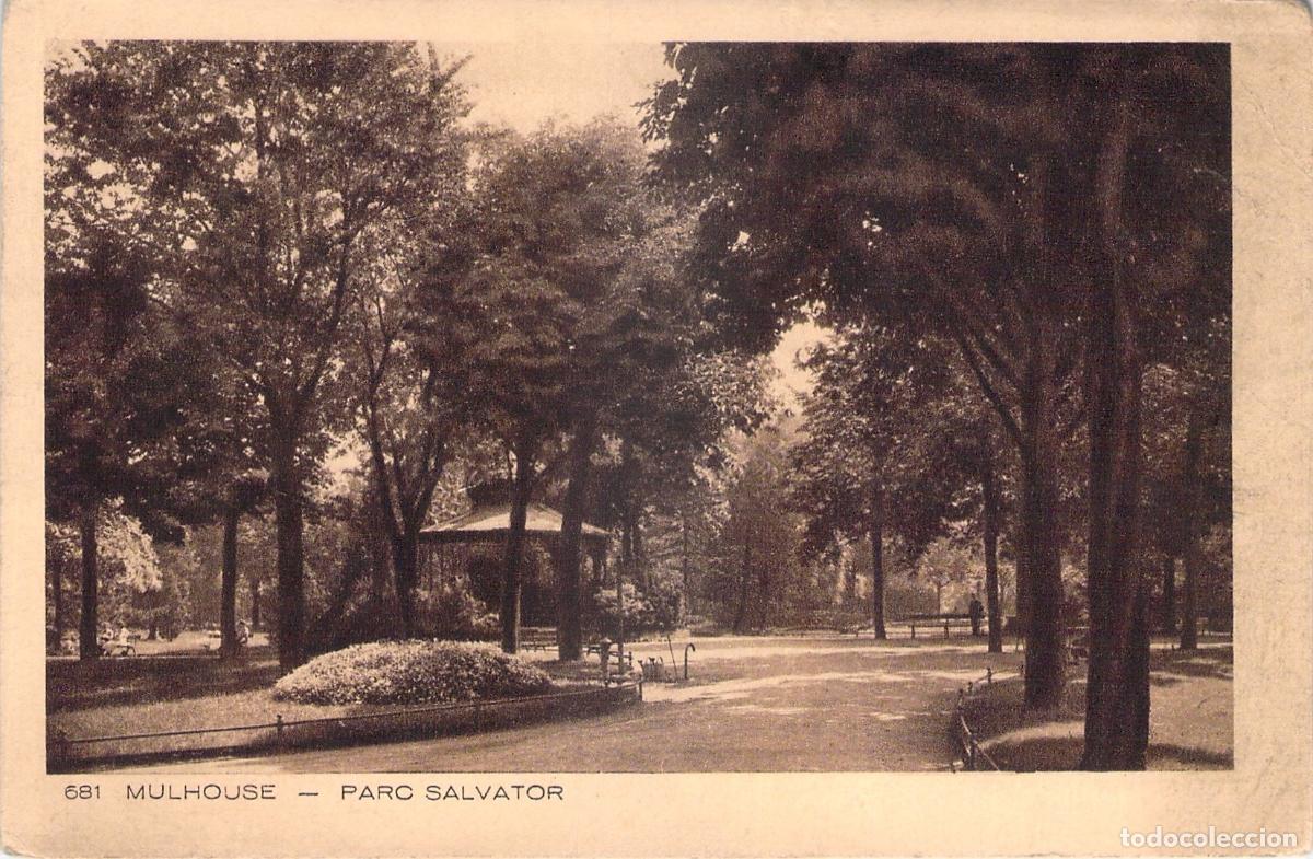 Postales: Postal de Mulhouse Parque Salvator en Francia
