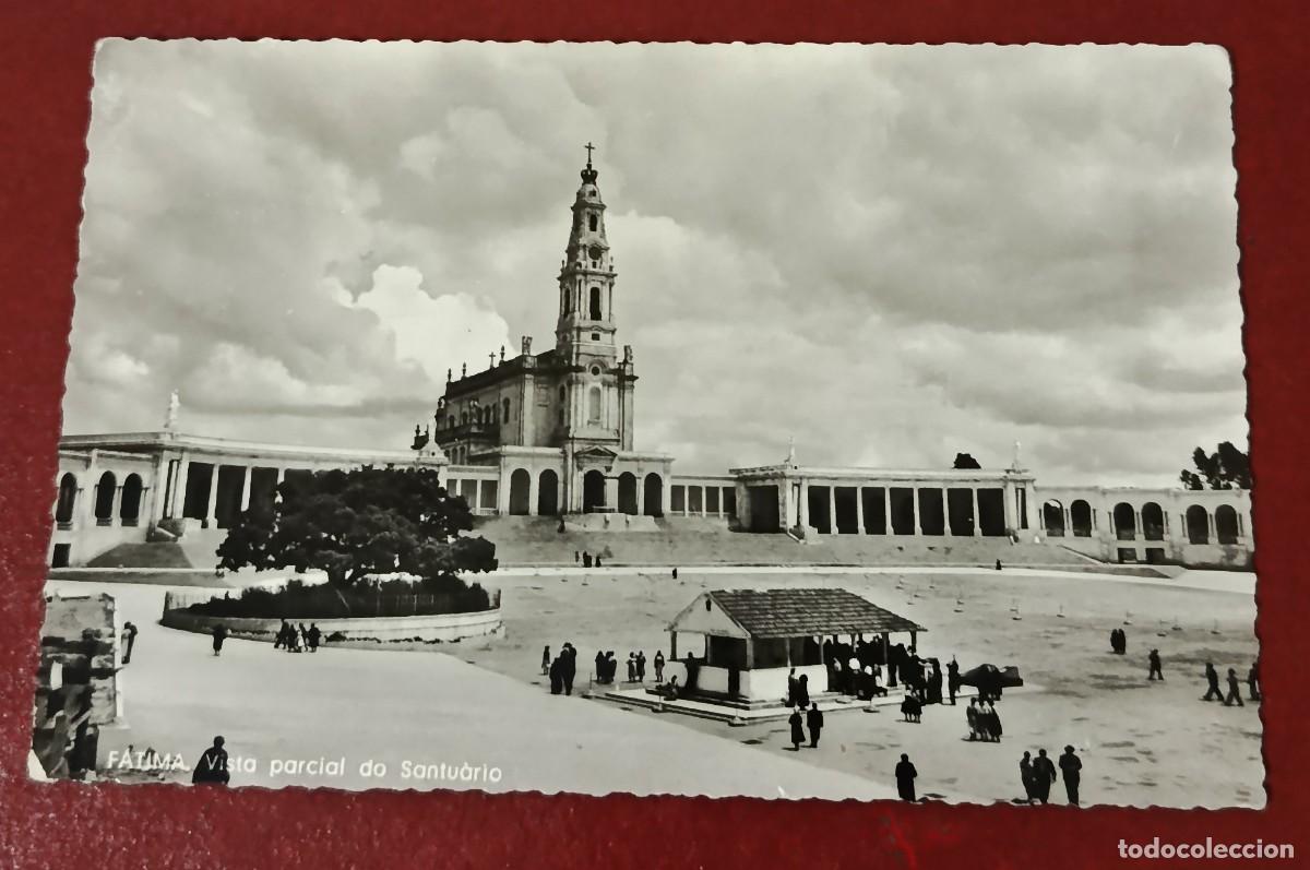 Postkarten: P BLANCO Y NEGRO VISTA PARCIAL SANTUARIO DE FATIMA - BASILICA NUESTRA SE&Ntilde;ORA DEL ROSARIO - PORTUGA