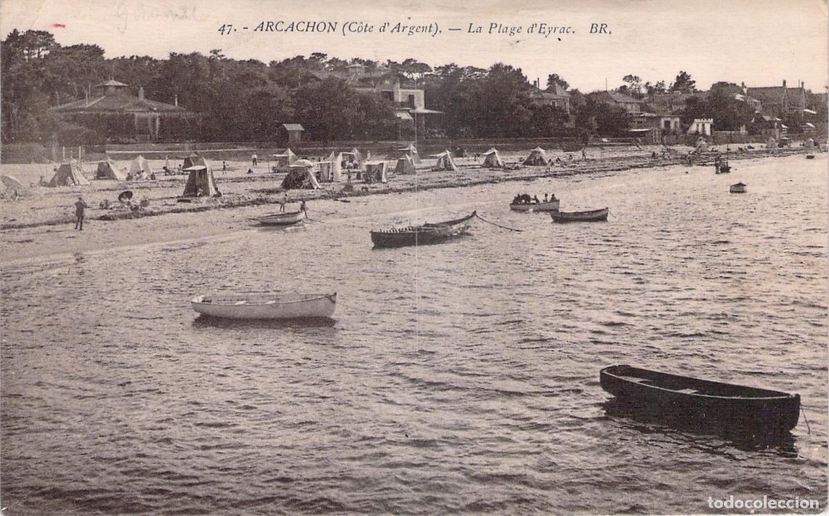 Postales: Postal de la Playa de Eyrac en Arcachon, Francia - Foto 1
