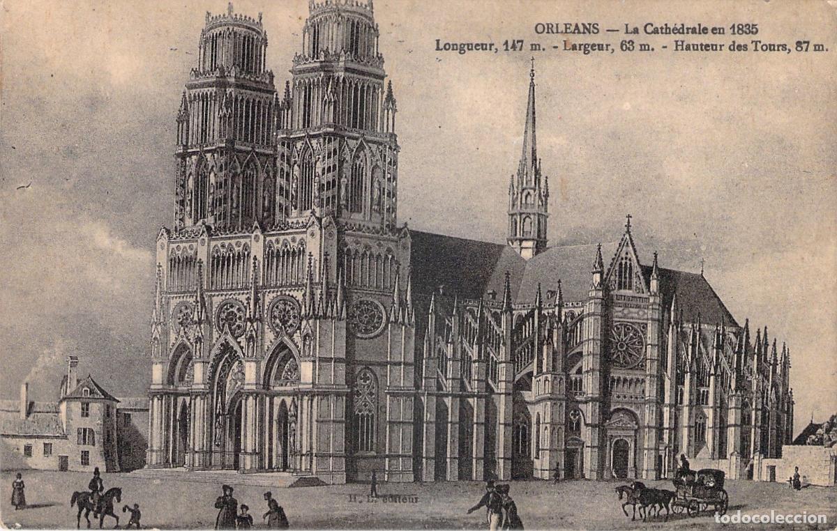 Postales: Postal de la Catedral de Orleans, Francia
