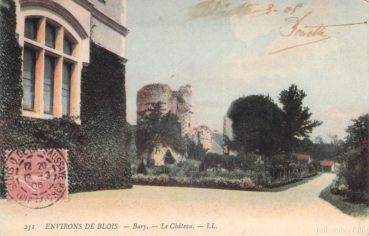 Postales: Postal del Castillo de Bury en la regi&oacute;n de Blois, Francia