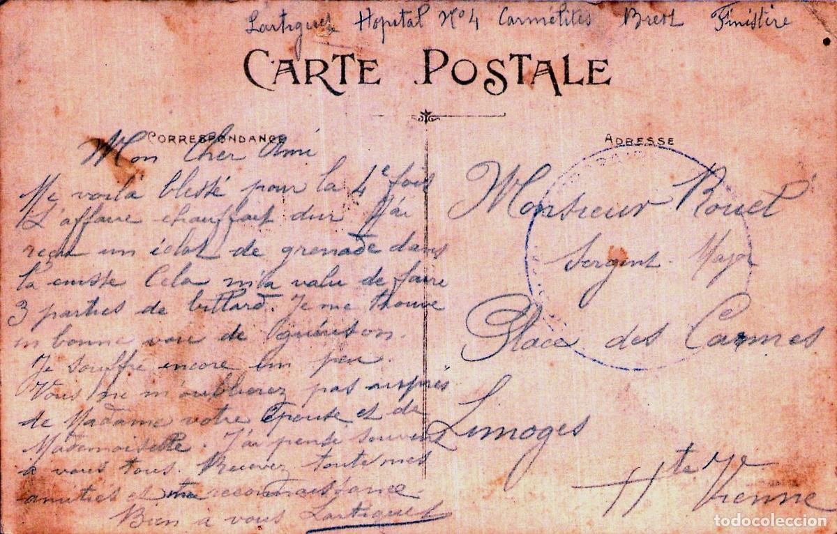 Postales: Postal de Brest con Vista al Castillo y Puerto - Foto 2