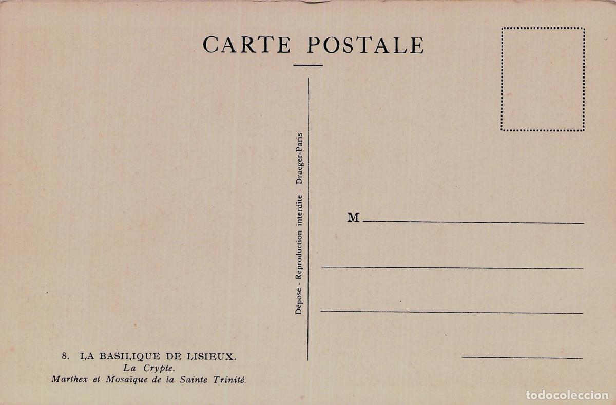 Postales: Postal de la Cripta de la Bas&iacute;lica de Lisieux, Francia - Foto 2