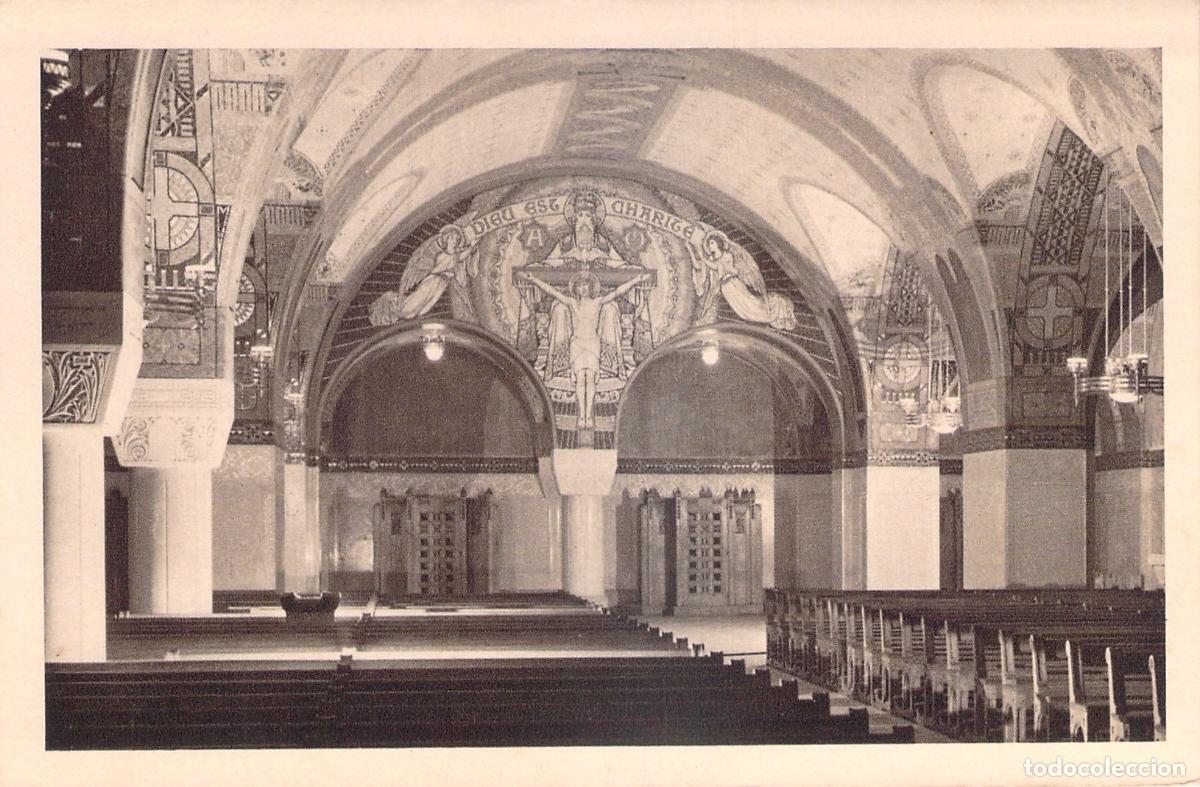 Postales: Postal de la Cripta de la Bas&iacute;lica de Lisieux, Francia