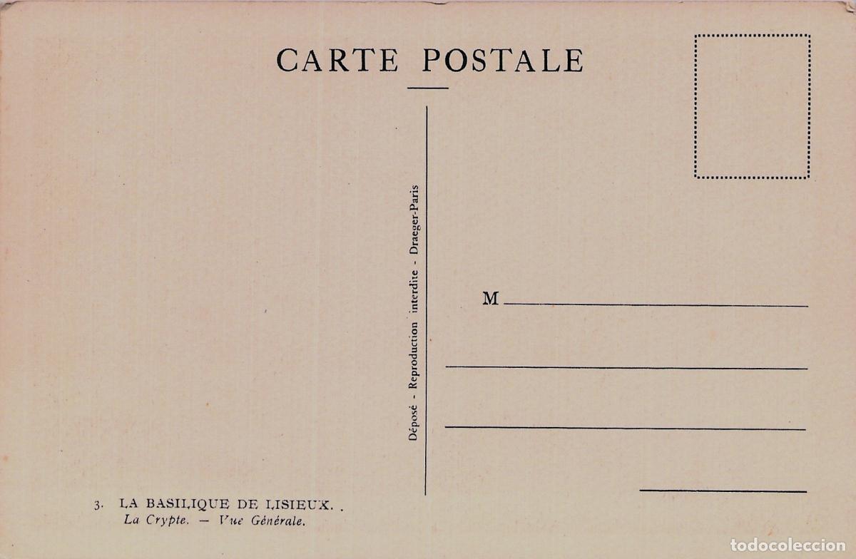 Postales: Postal de la Bas&iacute;lica de Lisieux, Vista General de la Cripta - Foto 2