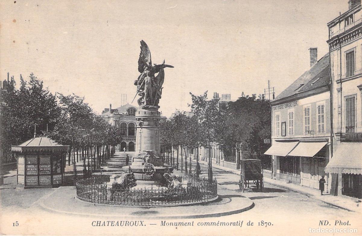 Postales: Postal de Chateauroux, Monumento conmemorativo de 1870