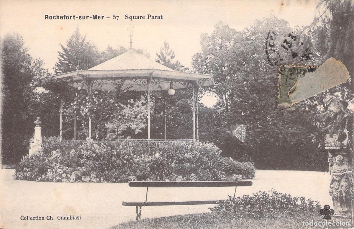 Postales: Postal de Rochefort-sur-Mer, Quiosco del Square Parat