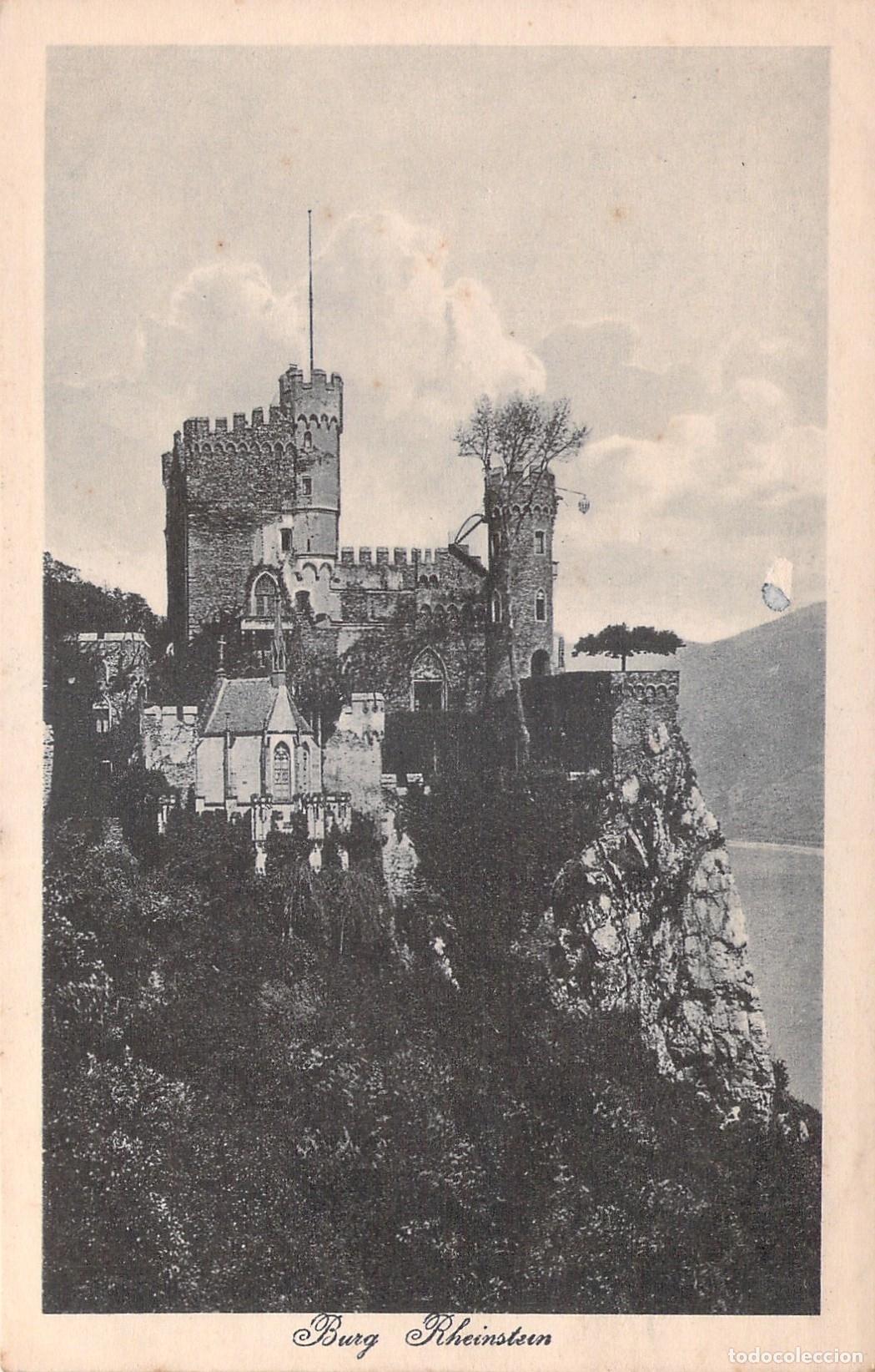 Postales: Postal del Castillo Burg Rheinstein en Alemania