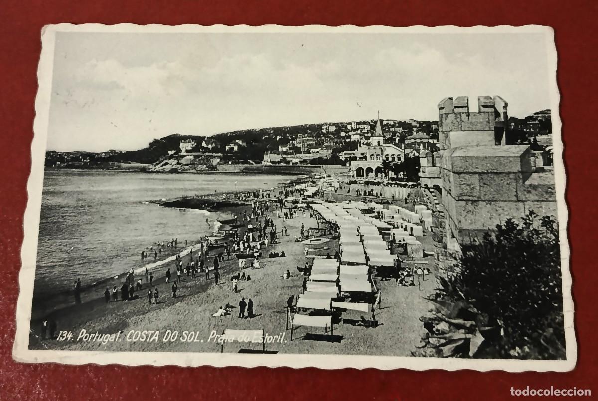 Cartoline: POSTAL BLANCO Y NEGRO PRAIA DO TAMARIZ - ESTORIL - COSTA DEL SOL - PORTUGAL