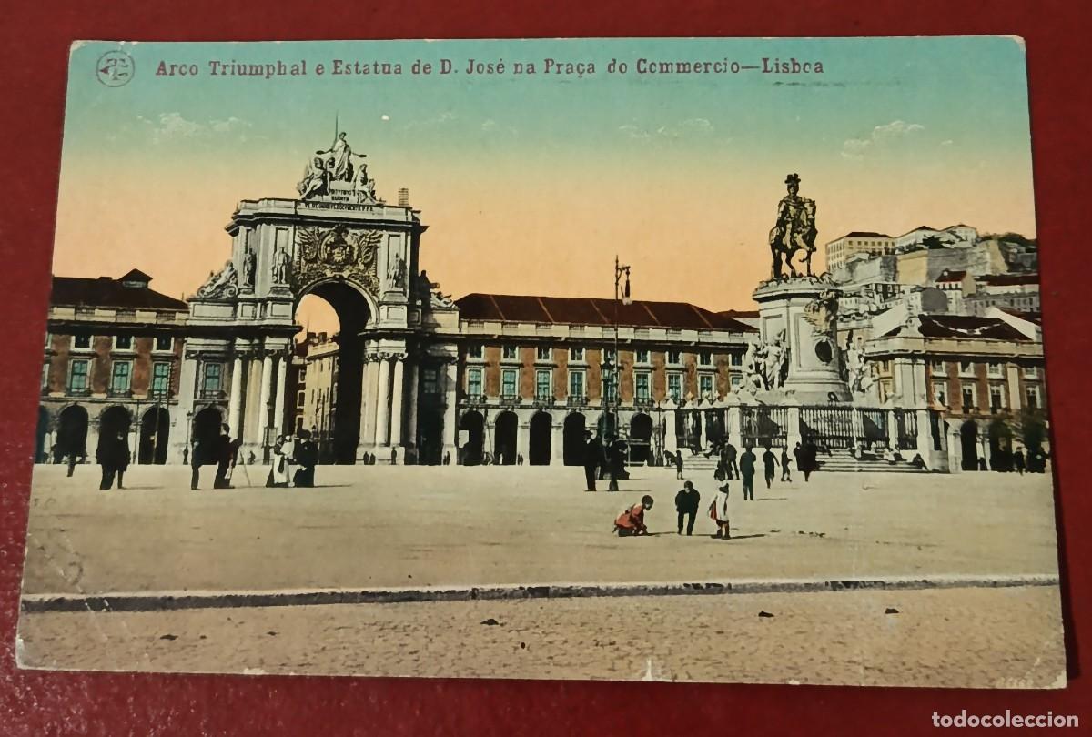 Postcards: TARJETA POSTAL PRACA DO COMERCIO LISBOA - ARCO DE LA RUA AUGUSTA - PORTUGAL