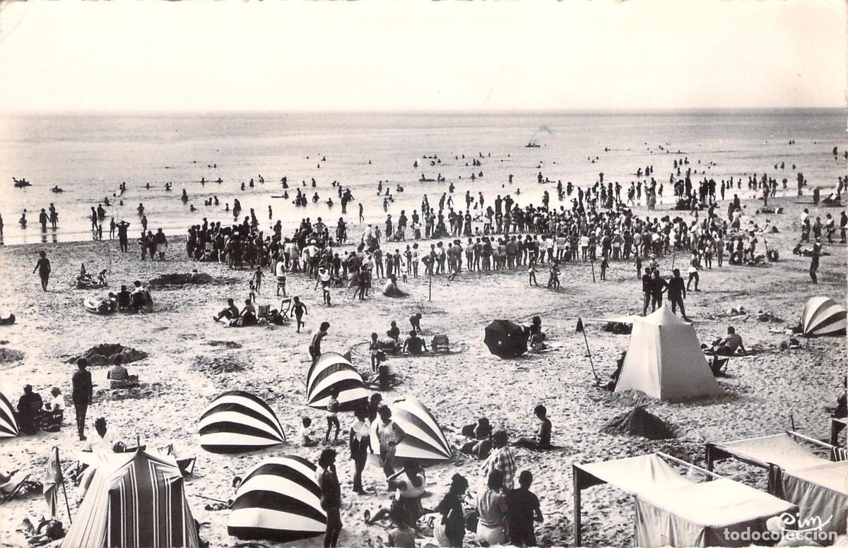 Postales: Postal de la playa de Fort-Mahon en Francia