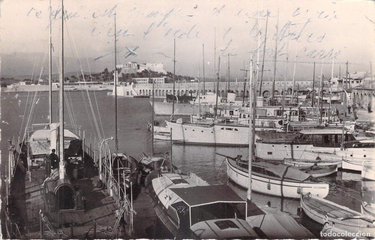 Postales: Postal de Antibes con el Puerto y el Fort Carr&eacute;