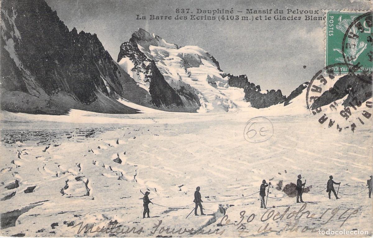 Cartes Postales: Postal de los Alpes Franceses: La Barre des Ecrins y Glaciar Blanc