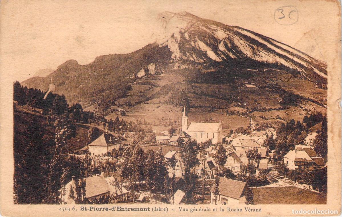 Cartes Postales: Postal de St-Pierre-d'Entremont y la monta&ntilde;a Roche Veyrand en Francia