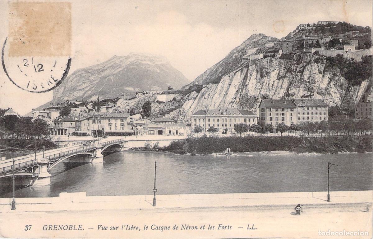 Cartes Postales: Postal de Grenoble: Vista del r&iacute;o Is&egrave;re y los fuertes