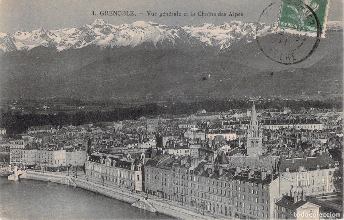 Cartes Postales: Postal de Grenoble y los Alpes franceses