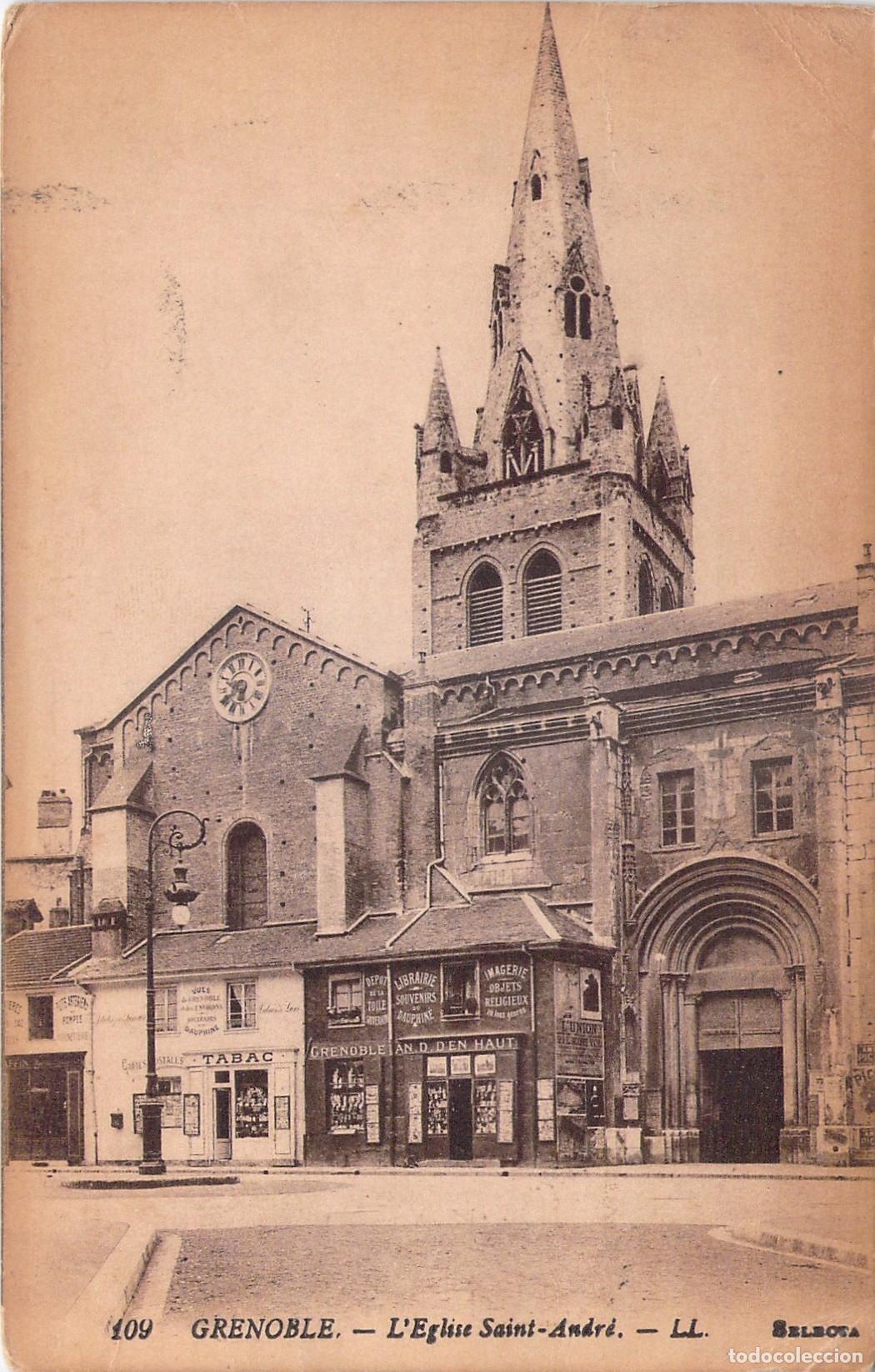 Cartes Postales: Postal de la Iglesia Saint-Andre en Grenoble, Francia