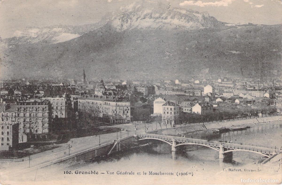 Cartes Postales: Postal de Grenoble y vista al monte Moucherotte en Francia