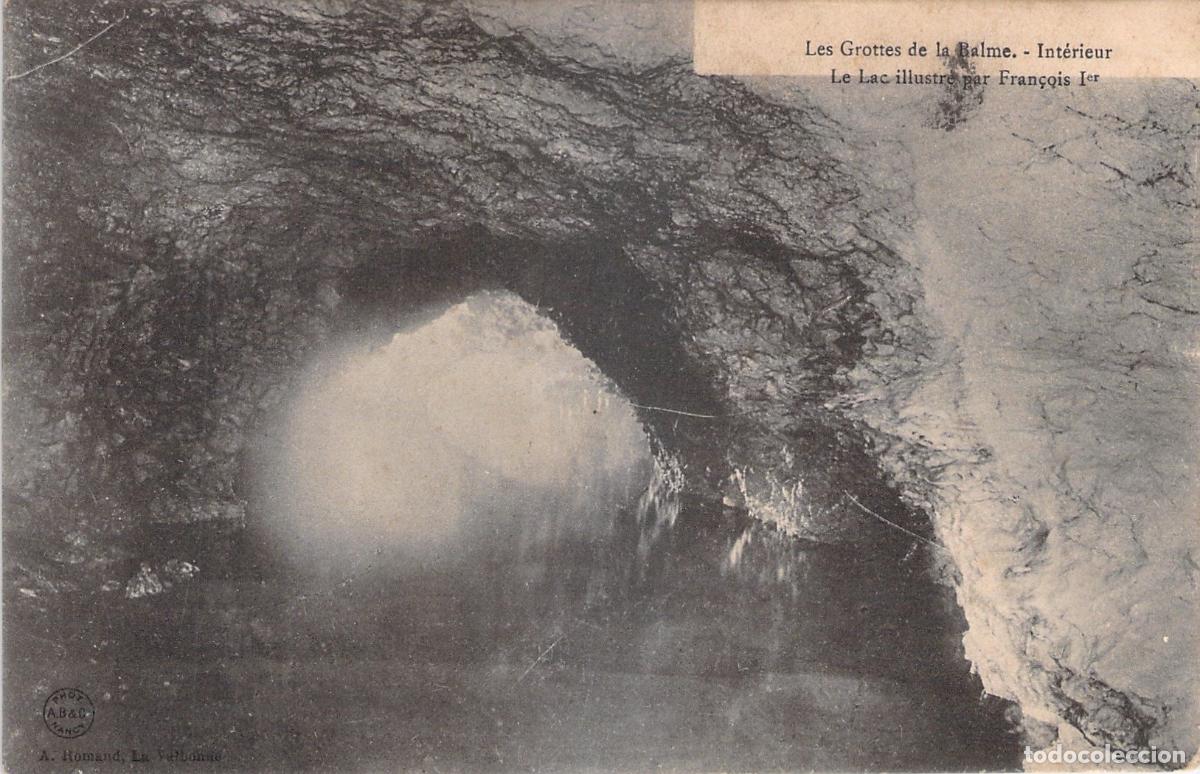 Cartes Postales: Postal de las Cuevas de la Balme, Lago Subterr&aacute;neo, Francia
