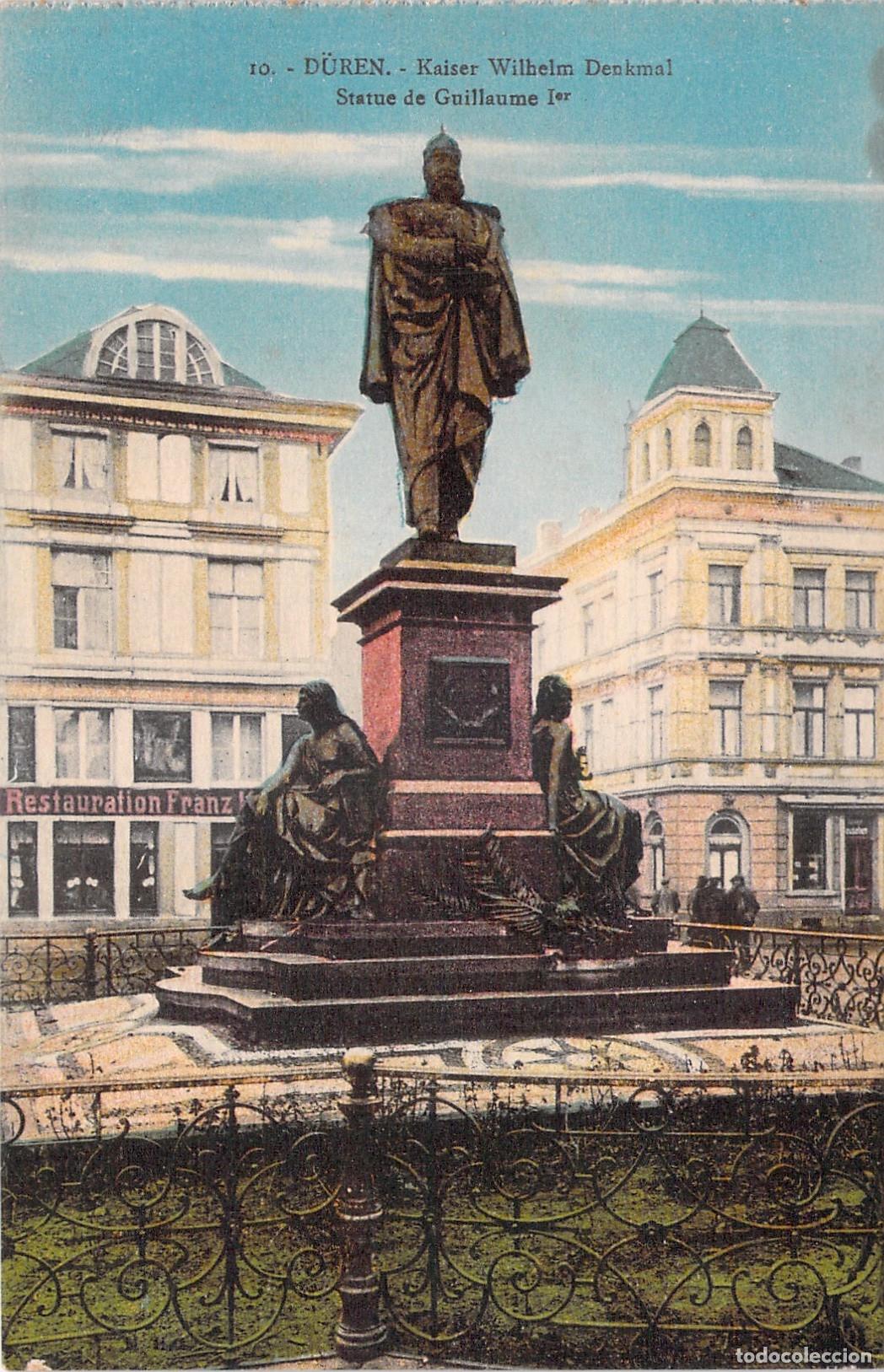 Postales: Postal de D&uuml;ren con el Monumento al Kaiser Wilhelm