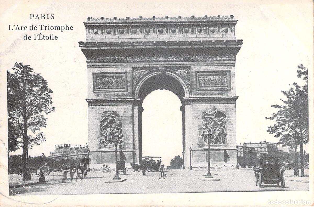 Postales: Postal de Paris: El Arc de Triomphe - Foto 1