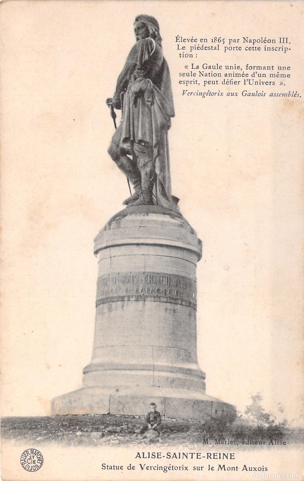 Postales: Postal de la Estatua de Vercingetorix en Alise-Sainte-Reine