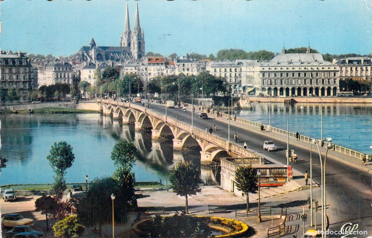 Postales: Postal de Bayonne, el Puente Saint-Esprit y el r&iacute;o Adour