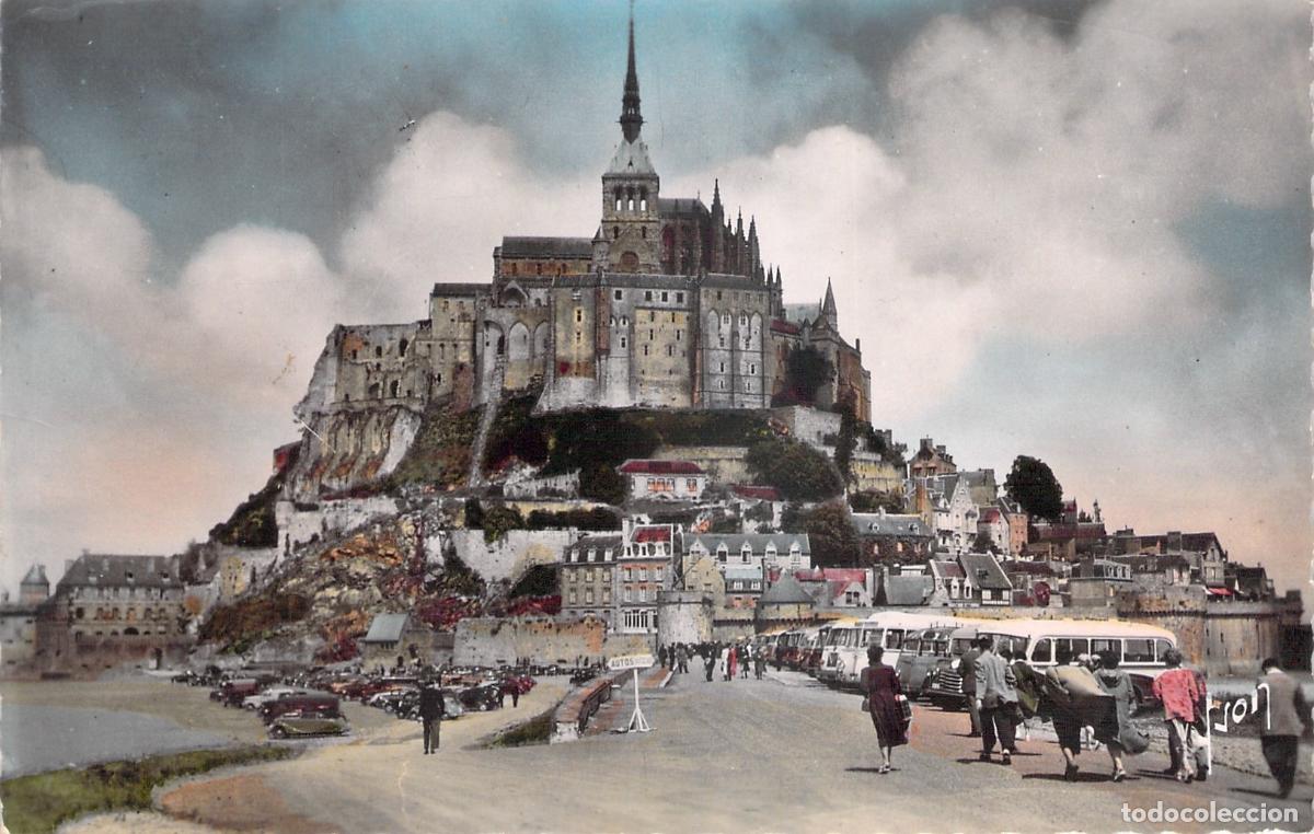 Cartoline: Postal de la Abad&iacute;a de Mont Saint-Michel, Francia