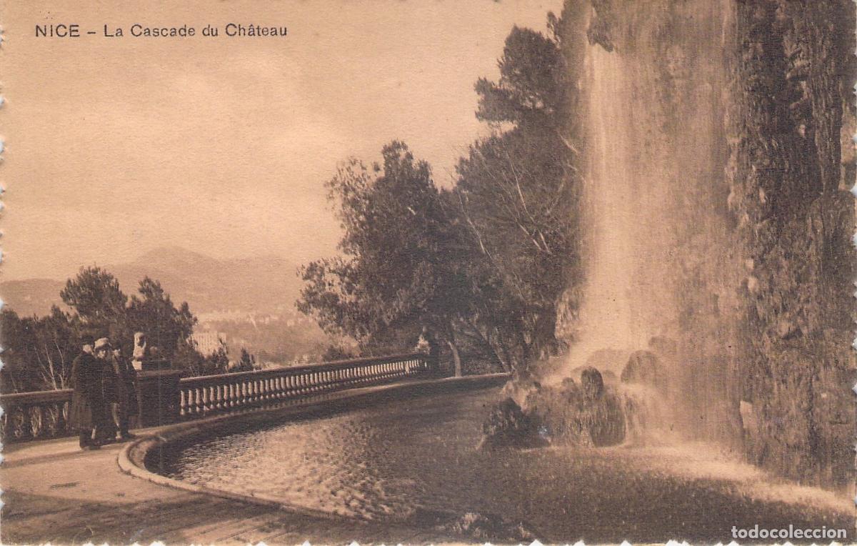 Cartoline: Postal de La Cascade du Chateau en Niza, Francia
