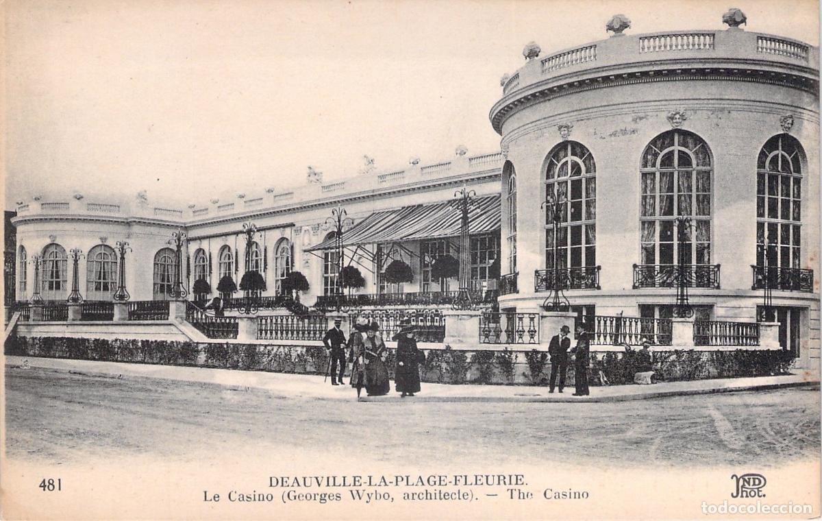 Postales: Postal de Deauville La Plage Fleurie y su majestuoso Casino