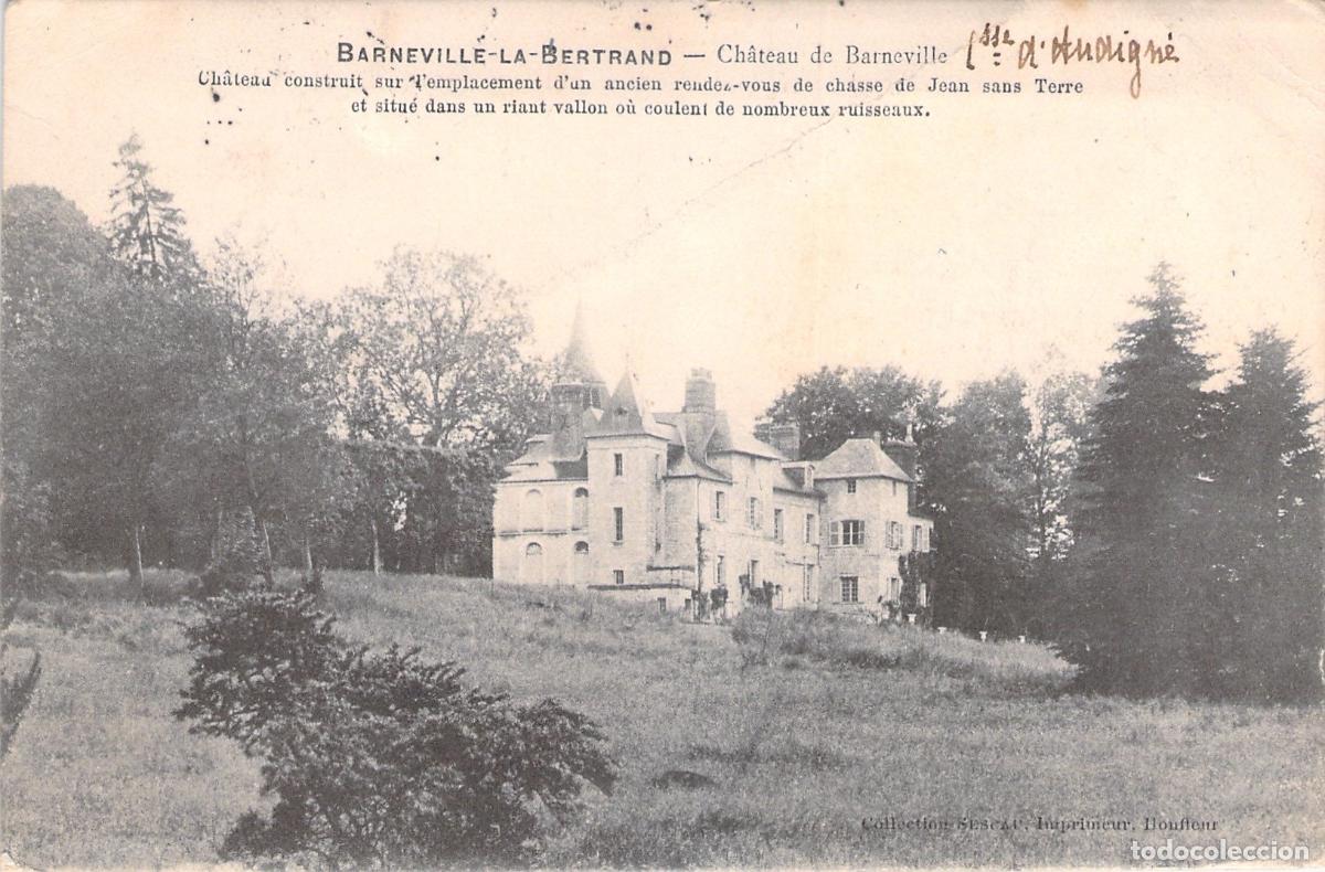 Postales: Postal del Castillo de Barneville en Barneville-la-Bertrand, Francia