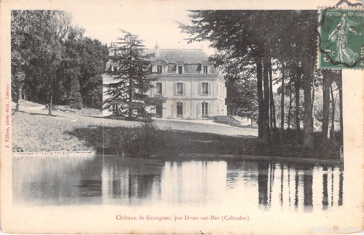 Postales: Postal del Castillo de Grangues en Dives-sur-Mer Francia