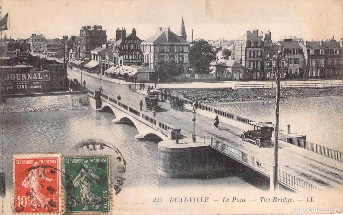 Postales: Postal de Deauville, Francia: Vista del Puente