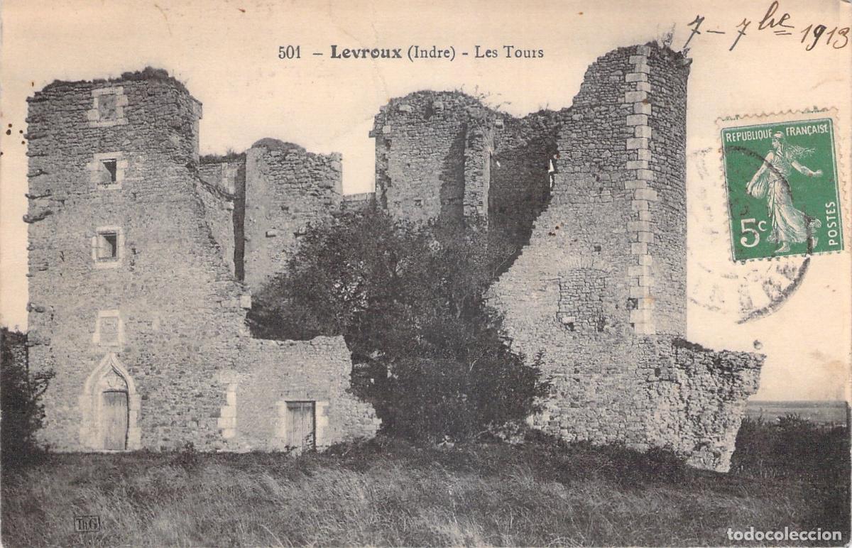 Cartoline: Postal de las ruinas de las torres en Levroux, Indre, Francia