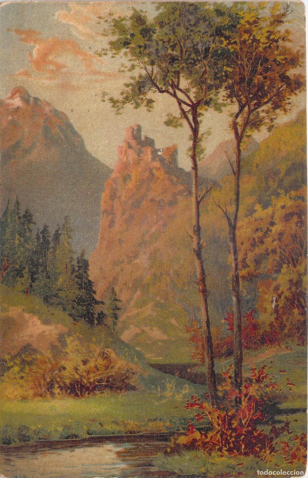 Cartoline: Postal de paisaje monta&ntilde;oso en los Alpes