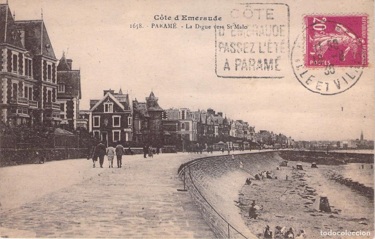 Postais: Postal de la Costa Esmeralda en Param&eacute; hacia Saint-Malo