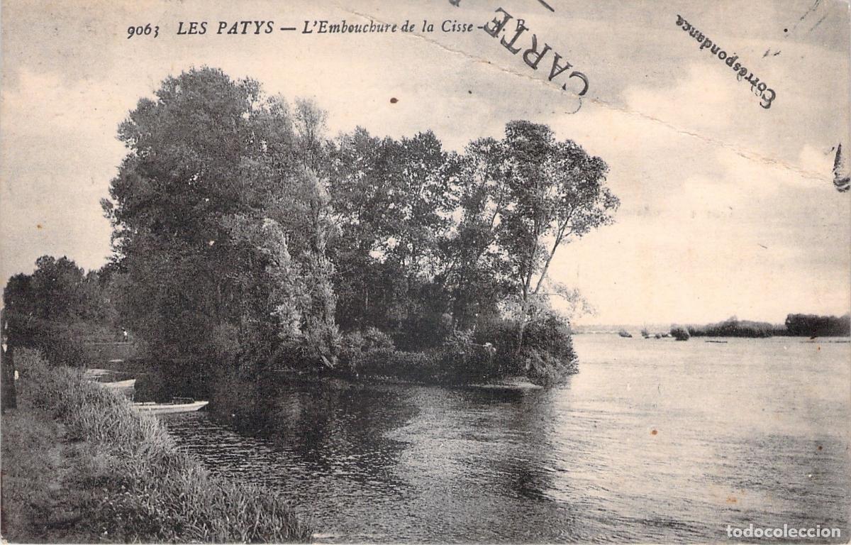 Postais: Postal de paisaje del r&iacute;o Cisse en Les Patys, Francia