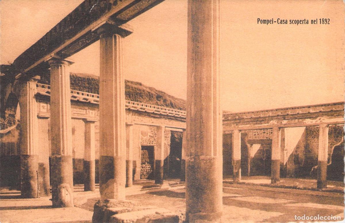 Postais: Postal de las ruinas arqueol&oacute;gicas en Pompeya, Casa Scoperta